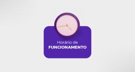 Arte gráfica com fundo claro e elementos pontilhados nas laterais. No centro, há um retângulo ro...