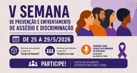 A programação começará no dia 25 de maio