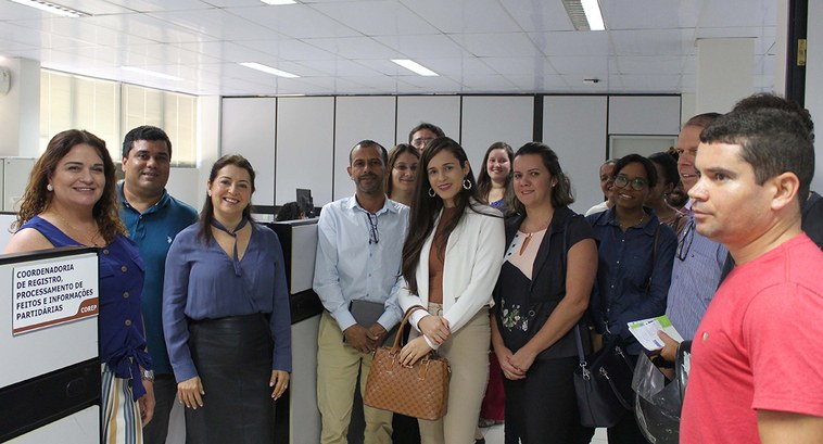 Eles participaram de palestra e conheceram a estrutura do Tribunal, a exemplo, o Plenário Fernan...