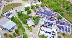 Placas fotovoltaicas instaladas na sede do TRE-SE A instalação está em consonância com o Plano de Logística Sustentável do Tribunal