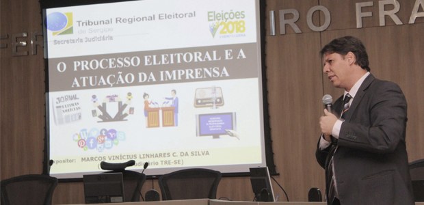 TRE-SE palestra para imprensa TRE-SE palestra para imprensa