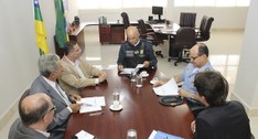 A pauta da reunião foi a logística de segurança para eleição suplementar do município de São Fra...