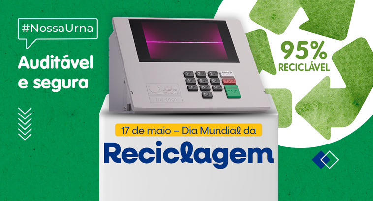 17 de Maio: Dia Mundial da Reciclagem Em 2024, TRE-SE destina mais de 3 toneladas de materiais para reciclagem