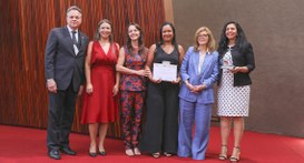 1ª Zona Eleitoral recebe o Selo de Boa Prática CGE 2024/2025