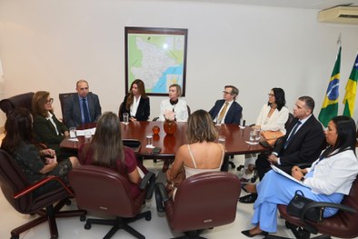 Presidente e vice-presidente do TRE-SE receberam a ministra Isabel Gallotti para debater os resu...