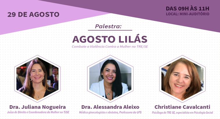 Evento acontece no dia 29/08. A roda de conversa contará com a participação de três convidadas