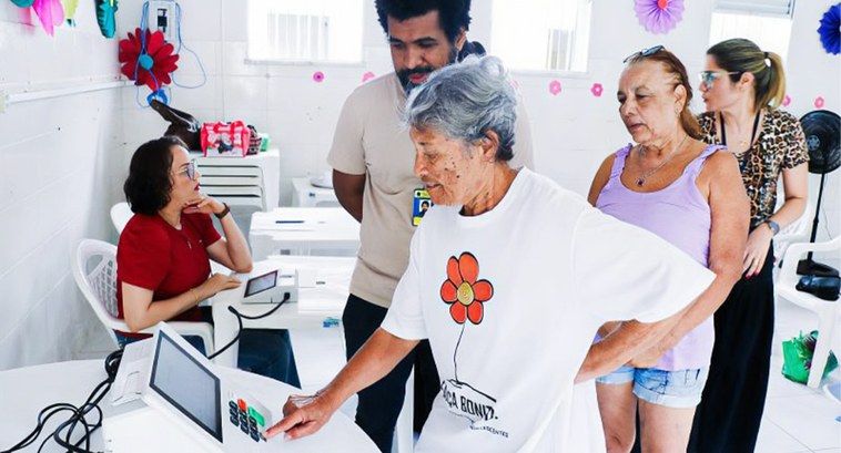 A ação faz parte do Projeto Cidadania 70+ 