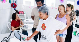 A ação faz parte do Projeto Cidadania 70+ 