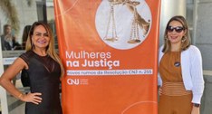 As juízas Jumara Pinheiro e Juliana Martins estão representando a Justiça Eleitoral de Sergipe