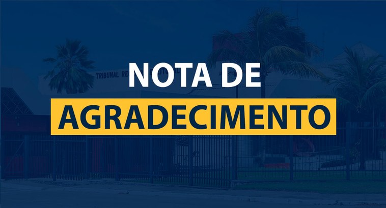 NOTA DE AGRADECIMENTO Alta Administração saúda pelo sucesso das Eleições