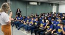 Projeto Eleitora e Eleitor do Futuro realiza palestra no Inst. Luciano Barreto Júnior