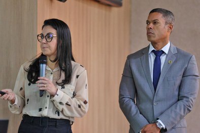 Procuradora Aldirla Pereira e Des. Diógenes Barreto