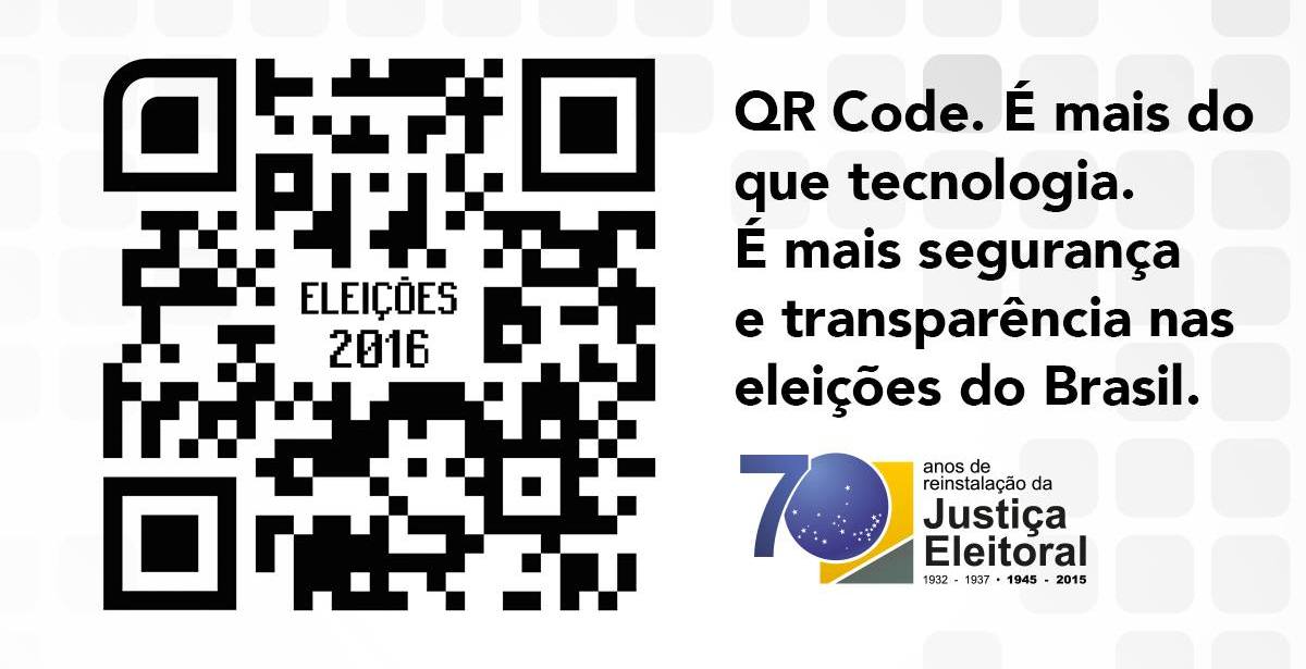 Tecnologia QR Code — Justiça Eleitoral
