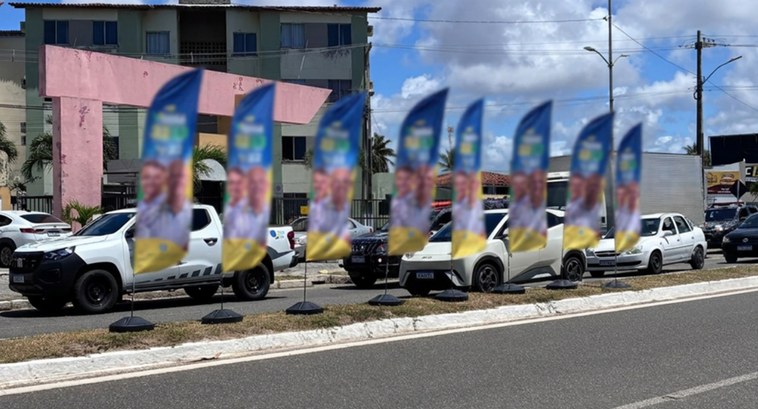 TRE-SE apreende 174 wind banners durante fiscalização da propaganda eleitoral