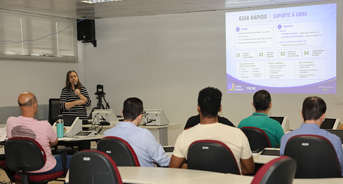 Treinamento apresenta os sistemas utilizados na urna e prepara equipes para atuar na solução de ...