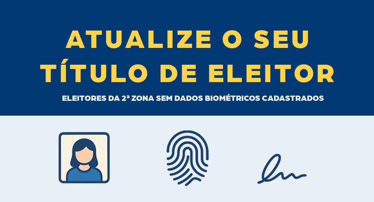 TRE-SE convoca eleitores sem biometria para cadastramento Mais de 6.400 eleitores da 2ª Zona Eleitoral devem cadastrar a biometria