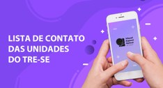 TRE-SE lista de contatos telefônicos