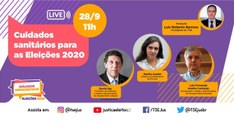 TRE-SE live do TSE cuidados sanitários Eleições 2020