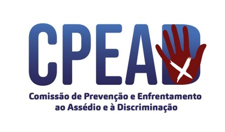 Imagem contém a sigla da Comissão de Prevenção e Enfrentamento ao Assédio e à Discriminação com ...