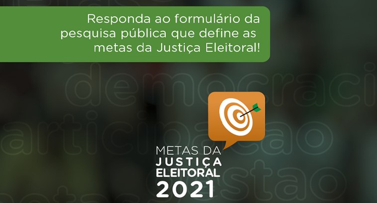 TRE-SE pesquisa metas do Judiciário 2021