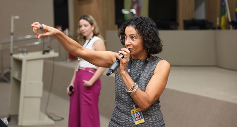 A atividade faz parte das ações da Semana Nacional do Sistema Eletrônico de Votação