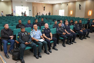 Encontro reuniu representantes das Guardas municipais para discutir o plano de segurança das ele...