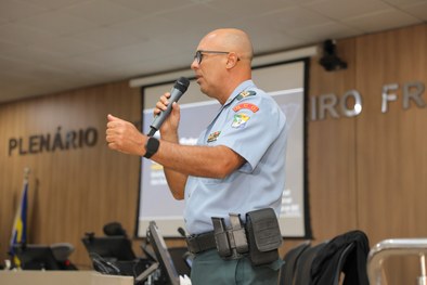 Encontro reuniu representantes das Guardas municipais para discutir o plano de segurança das ele...