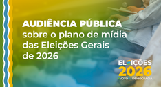 TRE-SE realizará audiência pública sobre o plano de mídia das Eleições Gerais de 2026