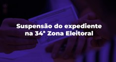 TRE-SE suspensão expediente 34ªZE