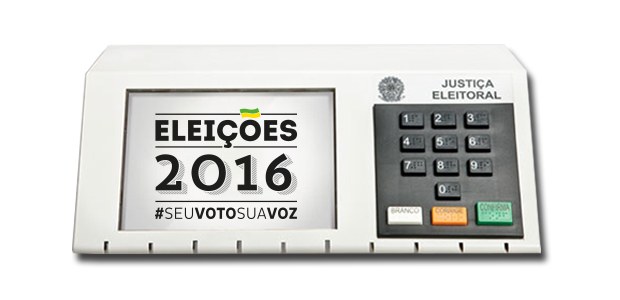 TRE/SE - Urna com marca das eleições Urna com marca das eleições
