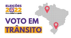 Prazo para o cadastro do voto em trânsito será de 12 de julho até 18 de agosto