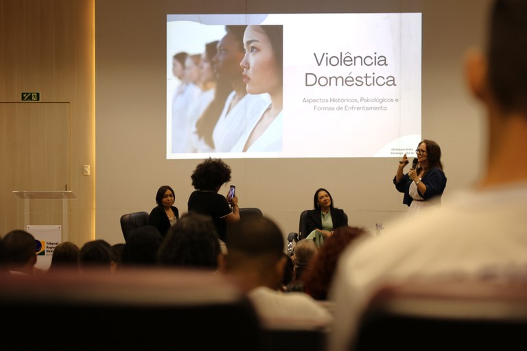 Evento contou com participação de autoridades, especialistas e público engajado no combate à vio...